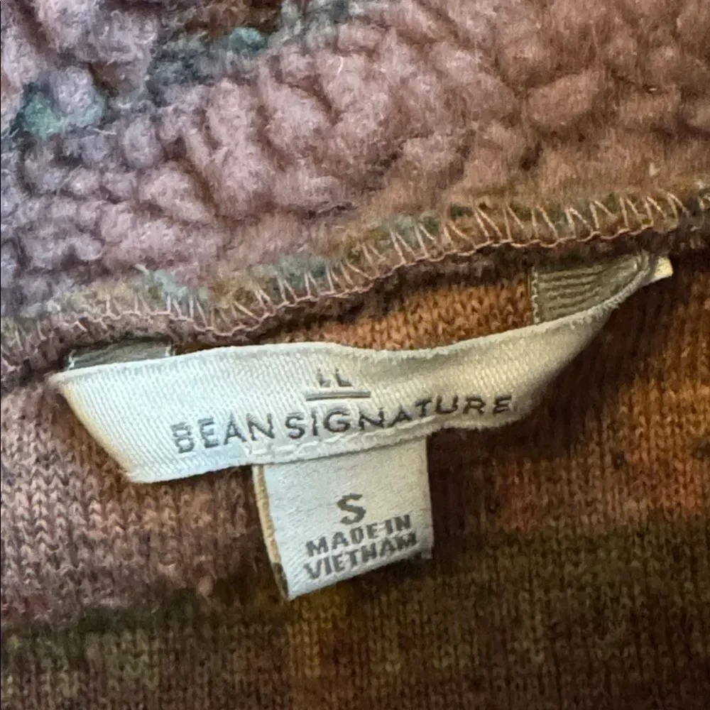 L.L. Bean Signature Womens 1/4 Zip Fleece Southwest Aztec Size Small